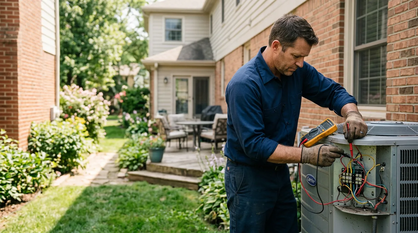 HVAC technician working near Peytona, WV